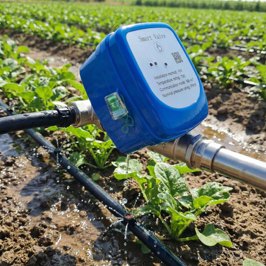 LoRa Gateway and 4 LoRa smart motorized ball valves