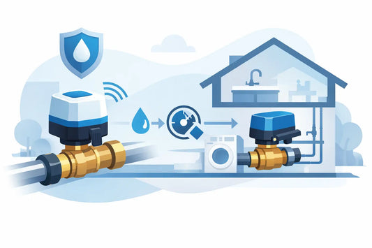 Automatic Shutoff Valve Installation at Home
